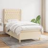VidaXL Divan Bed and Mattress Cream 90x190 Cm Fabric - Model 3128730