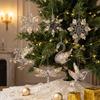 Christmas Ornament Acrylic Sequin Christmas Tree Pendants Snowflake Christmas Supplies Hanging Ornament Suministros Navidad 2026