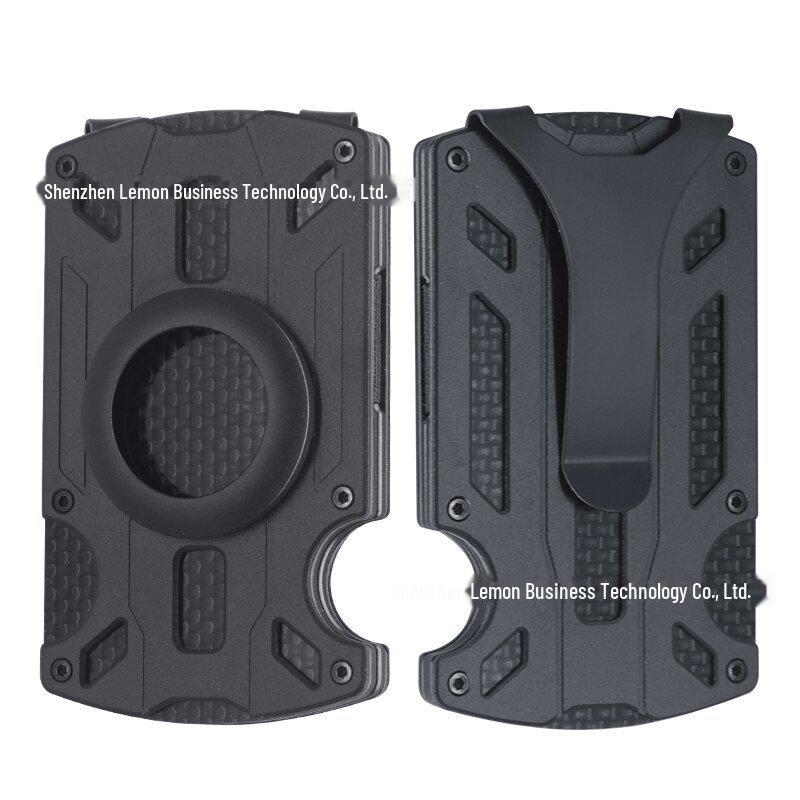 Ультратонкий держатель карт из алюминиевого сплава RFID с защитой от кражи и AirTag для мужчин