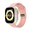 iWatch7 Diamond Buckle Horizontal Stripe S9 Silicone Strap for Apple Watch 8/Ultra