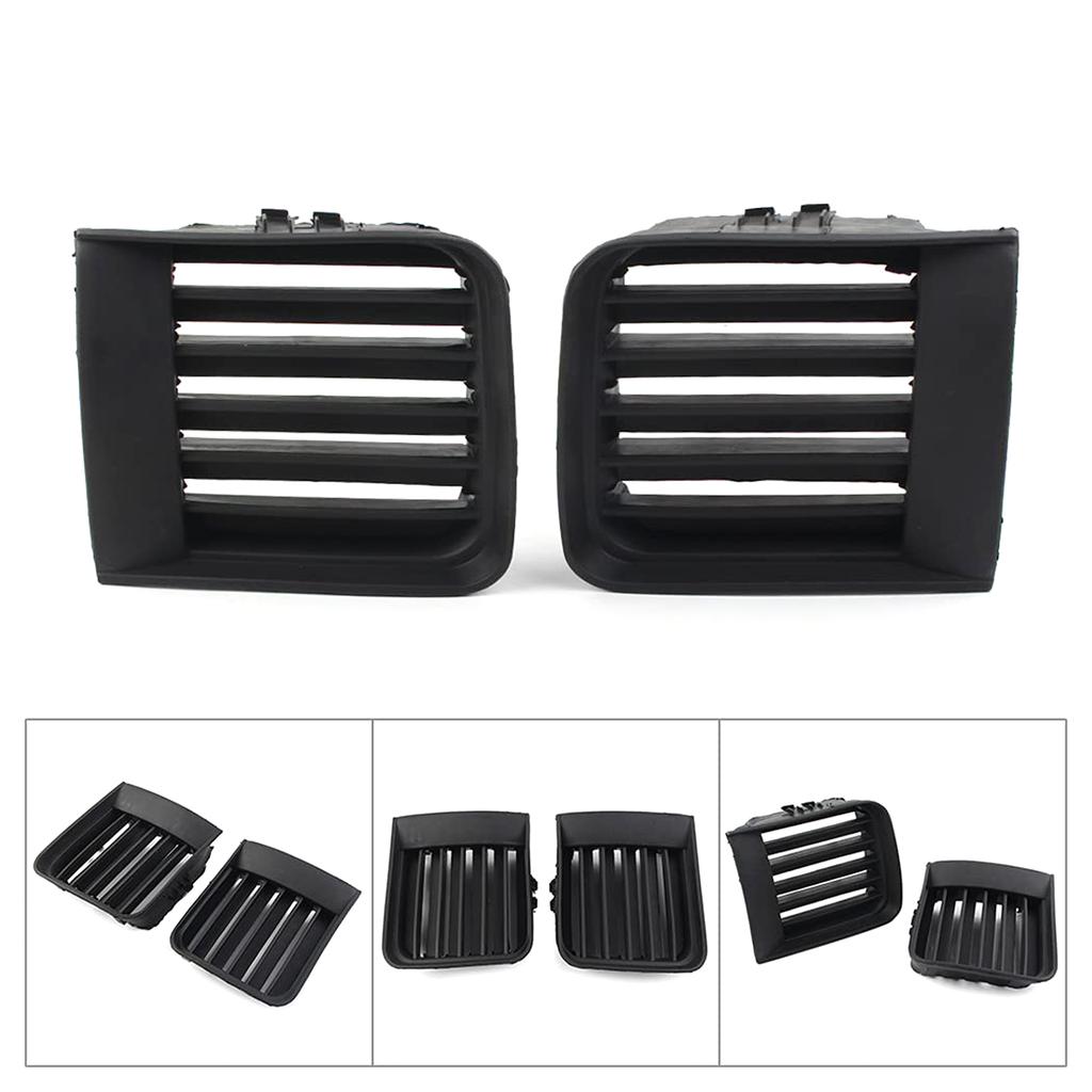 Черный Левый Правый Передний Капот Противотуманная Фара Нижняя Решетка Решетка Крышка Для 1999-2004 Pathfinder 622572W100 622562W100