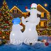 5.9FT Xmas Inflatable Yard Decor Snowman Family LED Christmas Home Decoration Ornament Festive Toy Gift Supplie Holiday Decor