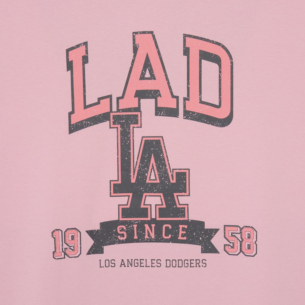 New MLB Los Angeles Dodgers T Shirts Unisex Pink 3ATSN0343-07PKM