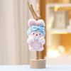 Delightful Wash Face Rabbit Plush Toy Keychain Adorable Short Fur Design Kid For