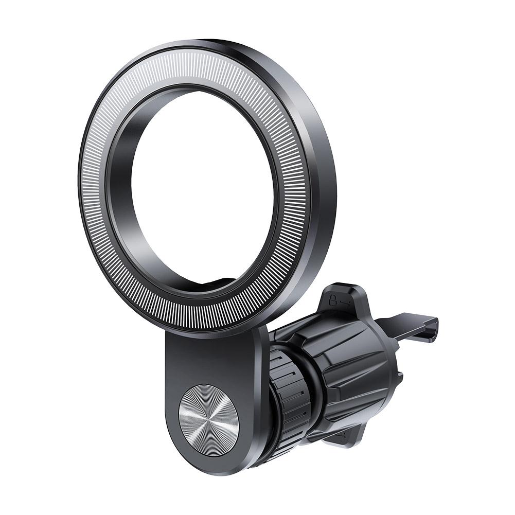 Магнитный автомобильный держатель для телефона на приборную панель автомобиля, центральная консоль, крепление для телефона, Air Clip Support, черный Unive N0E8