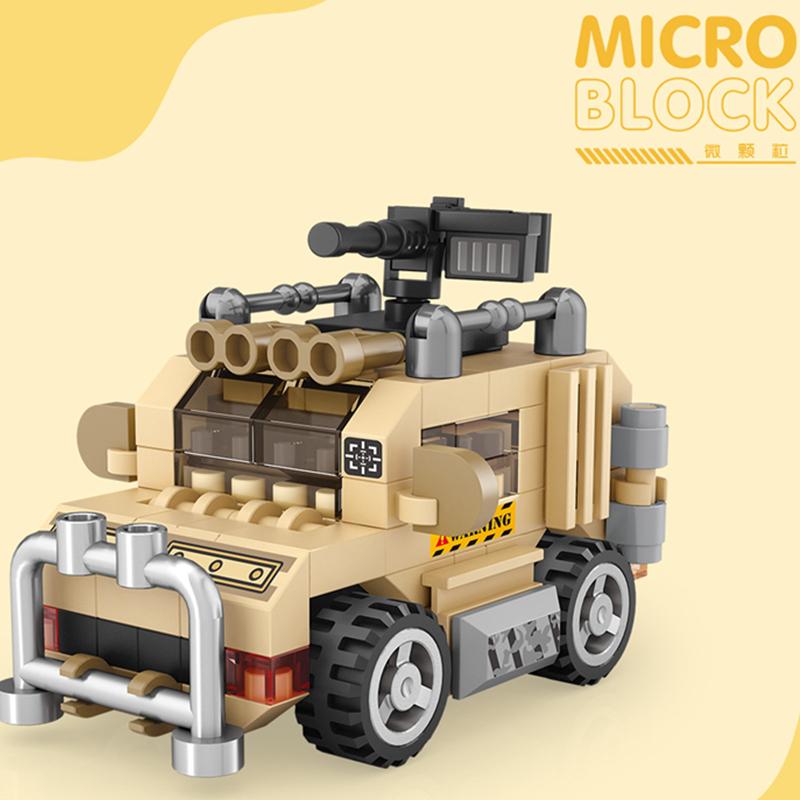 Fighter Plane Aircraft Spacecraft Airship Mini Tank Missile Armored Missile Vehicle Model Building Blocks Sets Bricks Toy City