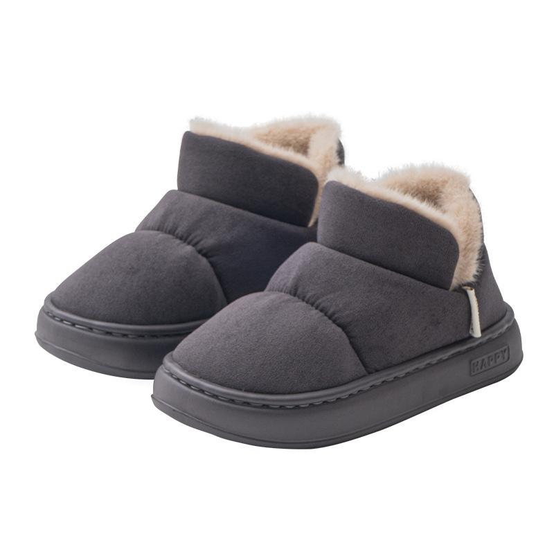 Новый набор 2024 года с хлопковыми тапочками для сохранения тепла осенью и зимой, на толстой подошве, а также нескользящей теплой обувью для пар и бархатной хлопковой обувью.