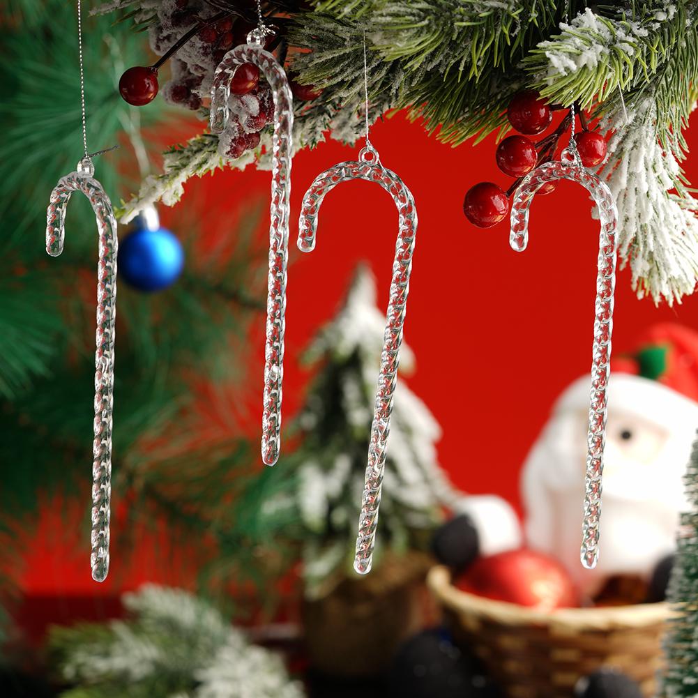 12 шт./уп. Рождественское имитационное украшение-подвеска в виде сосульки 13 см акриловое прозрачное елочное искусственное подвесное украшение для рождественской вечеринки