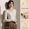 Women's Thermal V-Neck Lace Base Layer Long-Sleeve Shirt