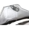 Chrome ABS Plastic Taillight Cover without Slots Rear Tail Light Visor Cover for Harley Wide Glide Touring Street Electra Glide Road King Glide