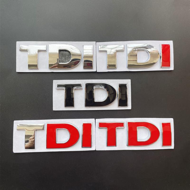 3D Металлический Логотип Значок TDI На Решетку Радиатора Автомобиля Наклейка На Крышку Багажника Для VW Golf 4 6 7 MK6 Polo Jetta Passat Аксессуары