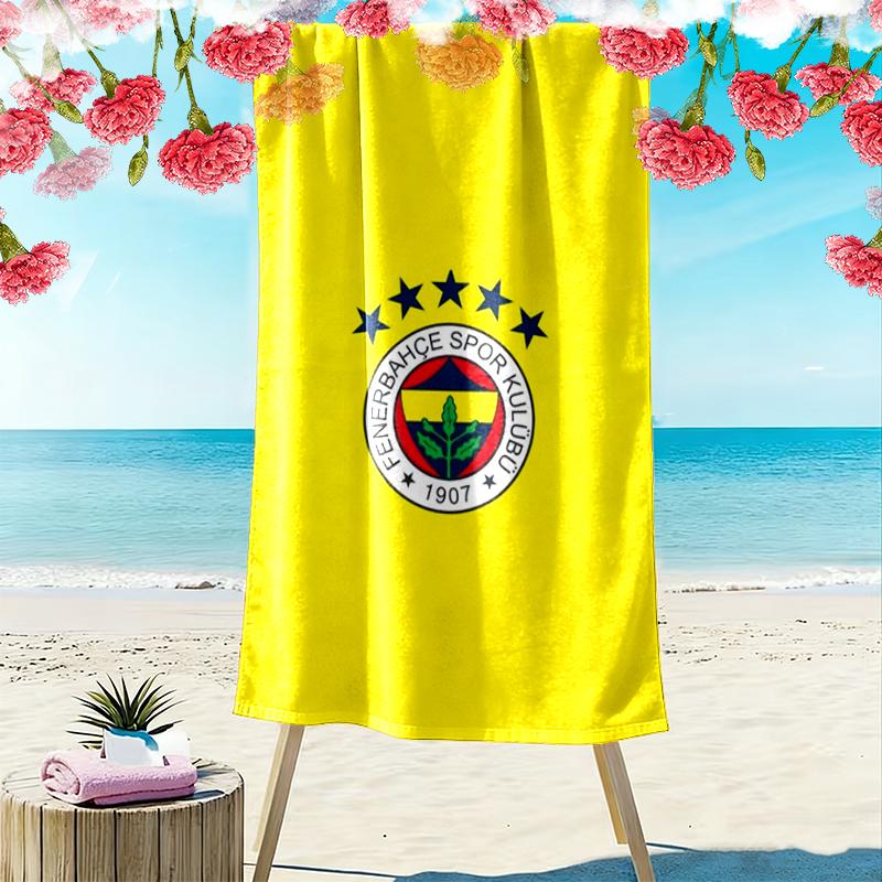 Пляжное полотенце Fenerbahe Sk Print, большое, мягкое, быстросохнущее, для пляжа, кемпинга, плавания