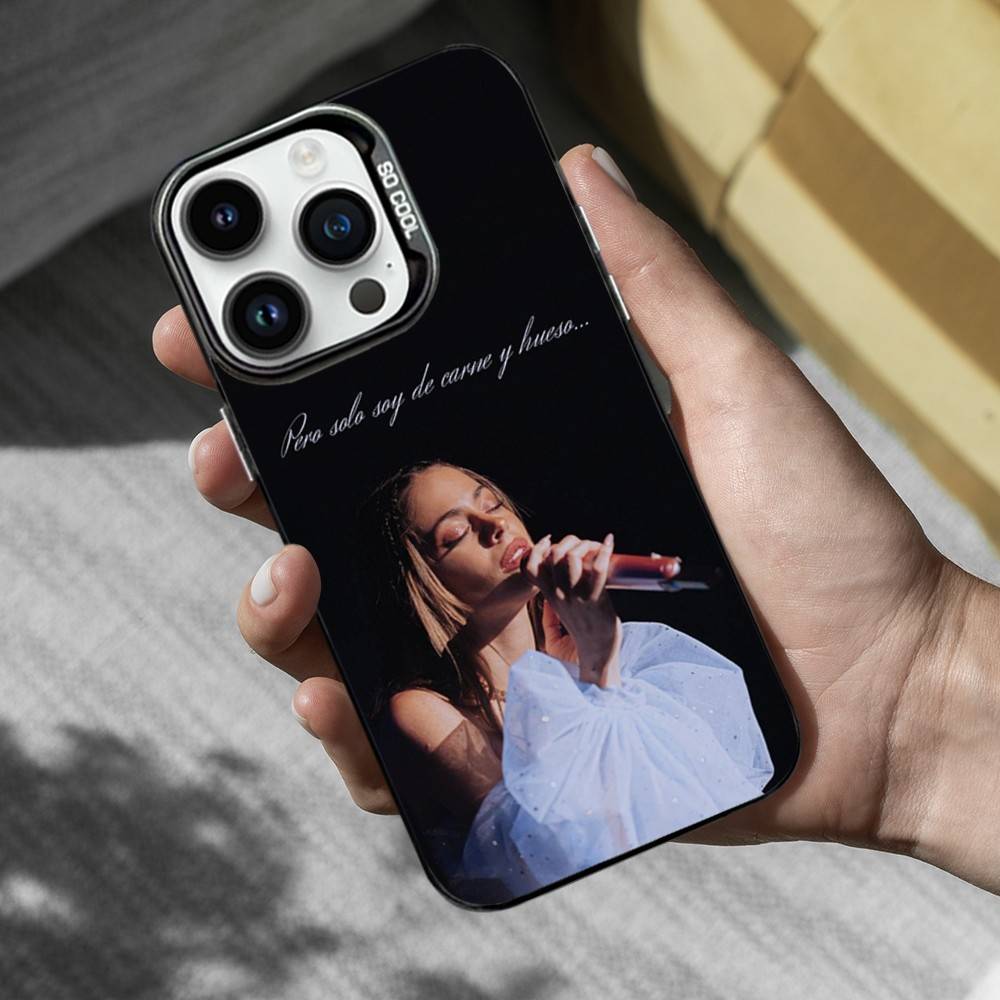 Чехол для iPhone SE, 13, XS, 14, MAX, 12, 11, 17, 15, Mini, Pro, 16 от певицы Tini S-Stoessel, Черный матовый силиконовый чехол