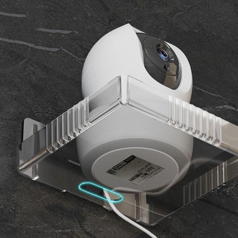 Fixed Floating Storage Stand Rack Clear Record Wall Shelf Practical Security Camera Rack Home
