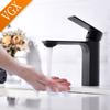 VGX Bathroom Faucets Matte Black Basin Mixer Sink Crane Faucet Gourmet Hot Cold Water Tap Washbasin Brass Single Hole Tapware