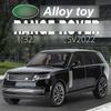 1/32 Range Rover Sv2022 Модель автомобиля из сплава с высокой имитацией, литые игрушки со звуком и светом, инерционные транспортные средства, декоративные игрушки