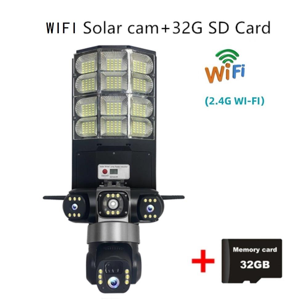 4G Солнечный Монитор Многофункциональный Низкое Энергопотребление Пульт Дистанционного Управления Уличный Фонарь WIFI Интеллектуальная Трехэкранная Камера