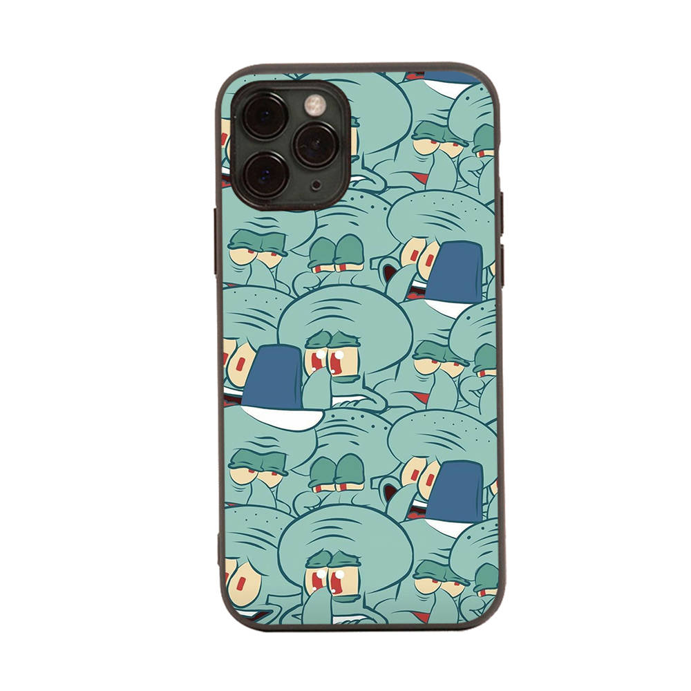 Case for Xiaomi Poco X6 X4 M5 M6 F5 F6 C65 C55 C50 C51 C40 Redmi Note 7 8 14C A3X 13C 12C 11 10A 9C Pro Black Sofe Cover SI44 SpongeBob Cartoon