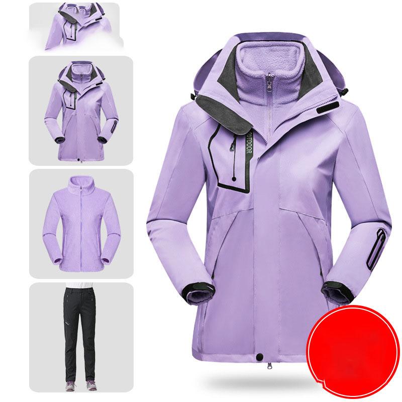 Ski Suit Women Winter Skiing Snowboarding Clothes Thick Warm Waterproof Ski Down Jackets Outdoor Snow Jacket For Women Brand