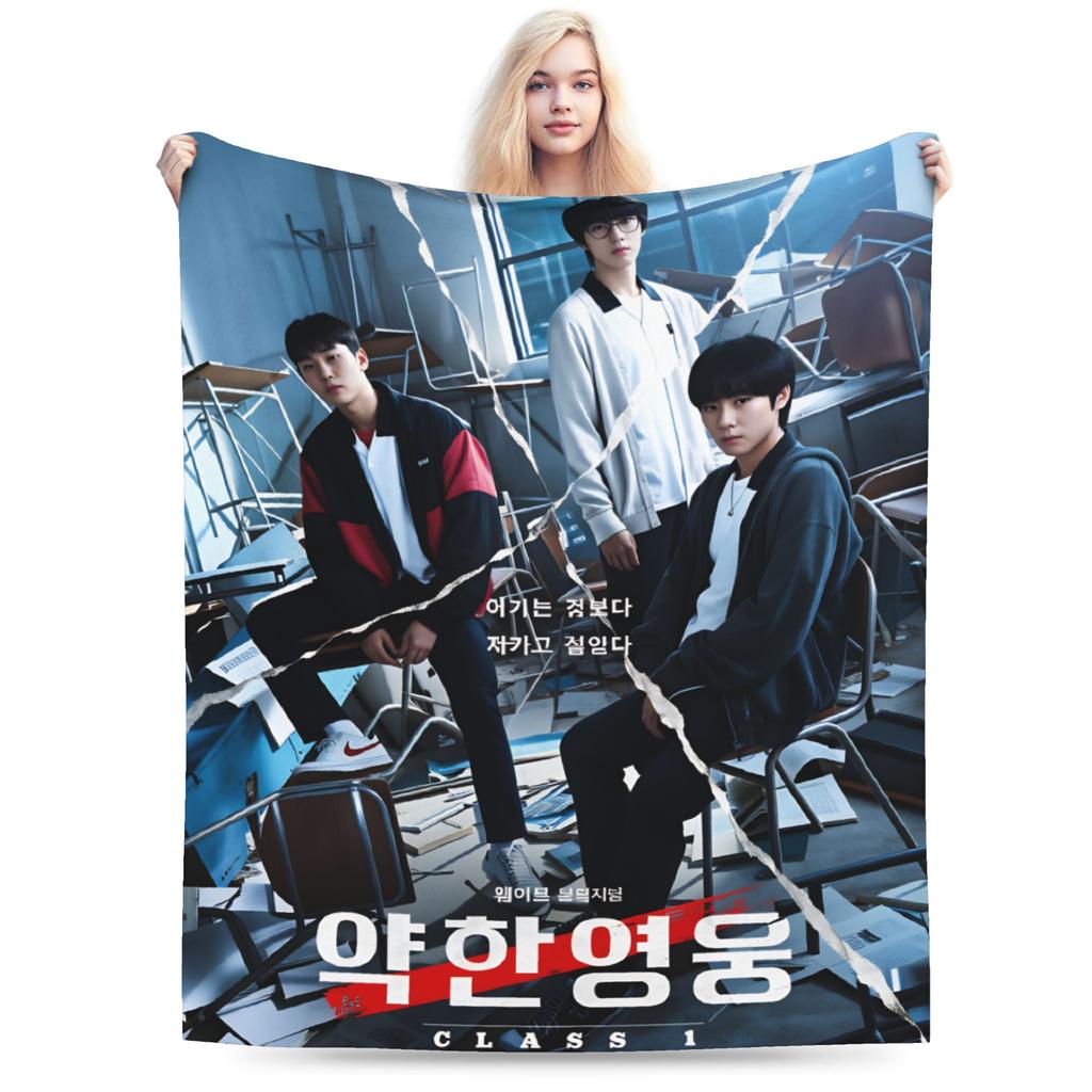 Фланелевое одеяло "Слабый герой" Зимнее Супертеплое Плед для студентов Дивана Кресла Новинка Покрывало Чехол для дивана-кровати