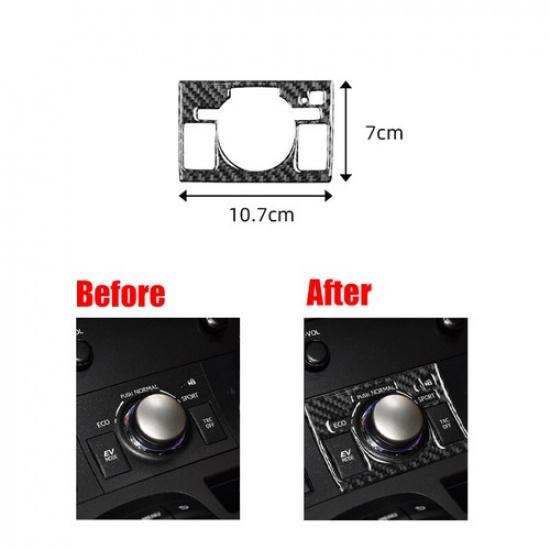Carbon Fiber Car Drive Select Switch Panel Trim Sticker For Lexus CT200h 11-17