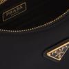 Prada Переиздание 2005 Эмалированный Металлический Треугольный Логотип Застежка-молния Переработанный Нейлон Мини Сумка-тоут на Плечо Женские сумки Черный 1NE204-R064-F0632