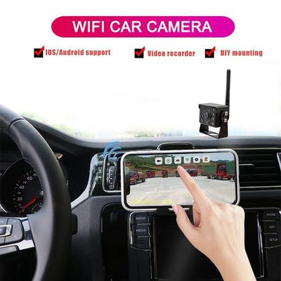 Камера заднего вида с функцией заднего вида, беспроводная WiFi-камера заднего вида, светодиодная HD-камера заднего вида, водонепроницаемая для автомобиля, грузовика, автобуса