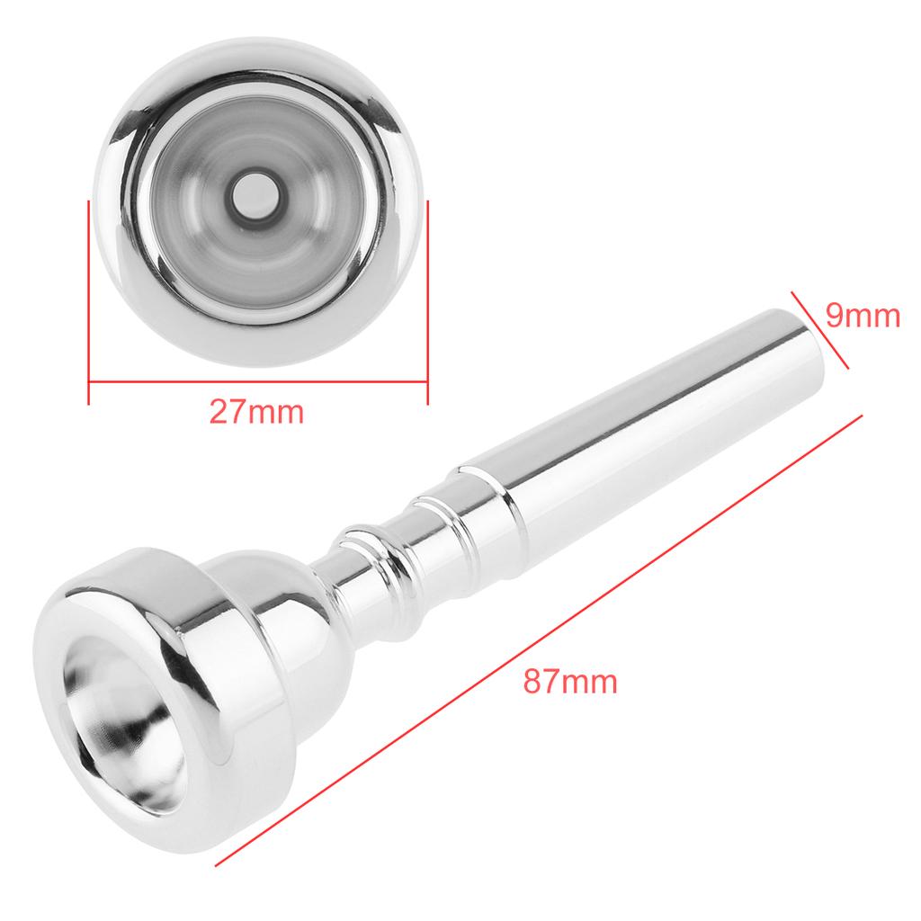 Профессиональный мундштук для трубы из медного сплава 3C 5C 7C с насыщенным тоном золота/серебра