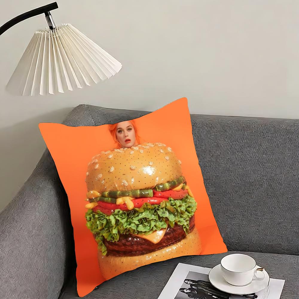 Singer K-Katy P-Perry 1432 Hot Album Cushion Cover Reversible Plush Pillow Cover – For car, sofa, bedroom, perfect as a gift.