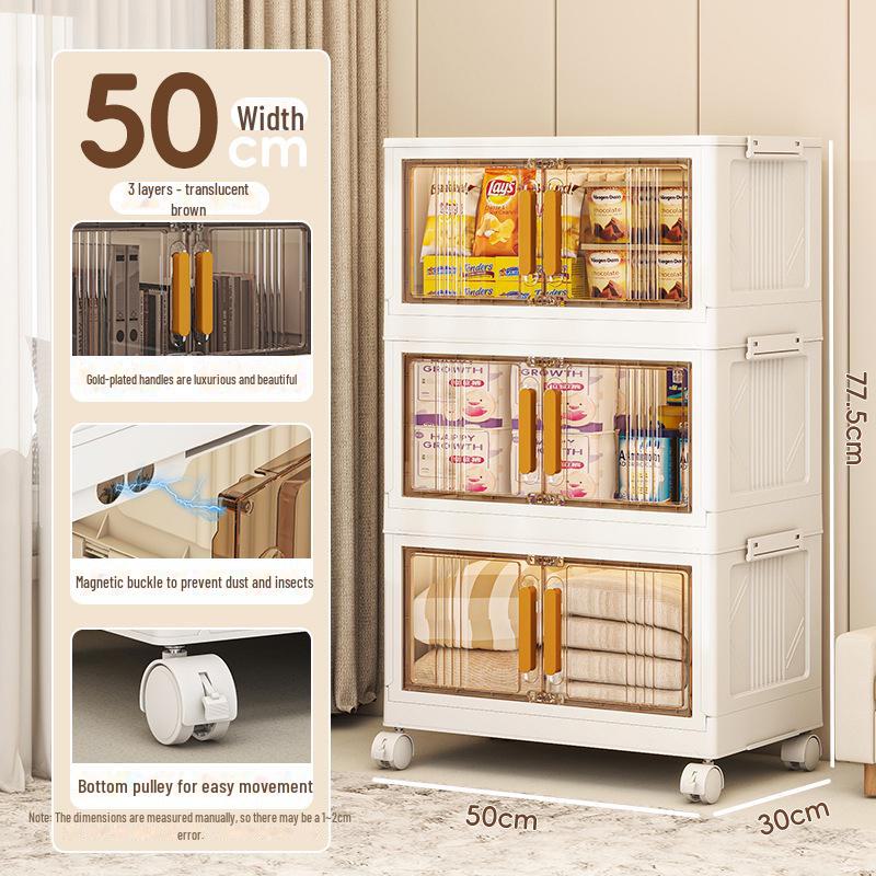 Складной шкаф большой вместимости с магнитными дверцами для детского гардероба или кухонного хранения