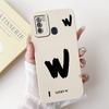 For ITEL S16 Cover For ITEL Vision 1 Pro Case Simple Fashion Letters A-Z Pattern Design Silicone Shockproof Bumper