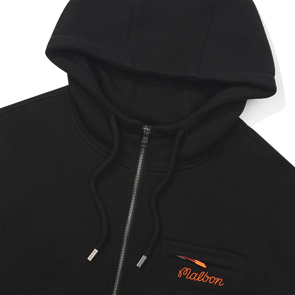 [Tour Divot] French Terry Zip-Up Hoodie Black (Man)