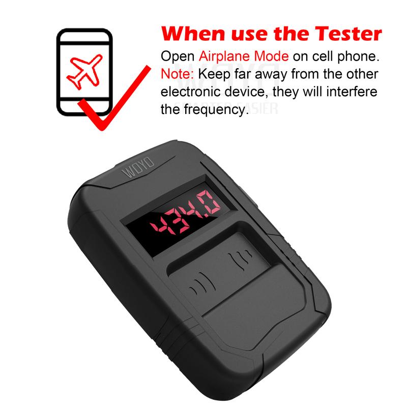 10MHZ to 1000MHZ Car Key Frequency Tester for 315,433,868,902MHZ, Door RF TV Infrared IR Remote Control Detector Diagnostic Tool