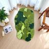 Green, Moss Carpet, Bathroom Carpet, Absorbent, Non Slip Mat, Doorway, Footrest Mat, Household, Plush Floor Mat
