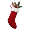 With Fluff Knitted Christmas Stocking Large Size Christmas Tree Ornaments  Family