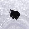 Fun Black Bear Enamel Pins Polar Bear Brooches Lapel Badges Cute Cartoon Animal Jewelry Gift for Kids Friends
