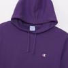 Champion Long Sleeve Fleece Hoodie with Embroidered Deep Size Men's Logo, Purple, C3-Y136L