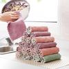 1Pc Tableware Super Absorbent Microfiber Dishcloth Kitchen Home Soft Practical Towels