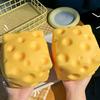 Сквиши Кубик Сыра Игрушки для Сжатия Мягкий Масляный Сыр Фиджет Игрушка Медленное Восстановление Надавливание Снятие Стресса Сенсорная Игрушка Рождественский Подарок