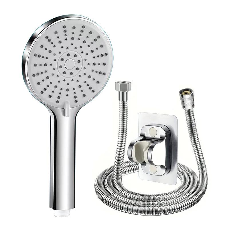 Boost 5-speed Large Panel Strong Water Output Large Water Volume Shower Head Filter Universal Multi-function Bathroom Shower Set