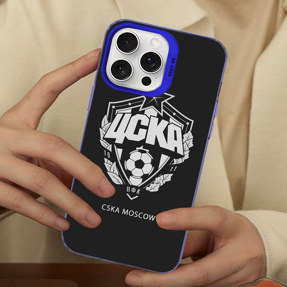 Hot Russia PFC CSKA Moscow Phone Case For IPhone 16 15 14 13 12 11 Pro Max X XR XSMAX 8 7 Plus Matte Shockproof Back Cover