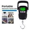 50 кг/5 г Портативные подвесные крючковые цифровые весы ЖК-дисплей с подсветкой для рыбалки, путешествий, электронное взвешивание кг / унции / ТЕМП