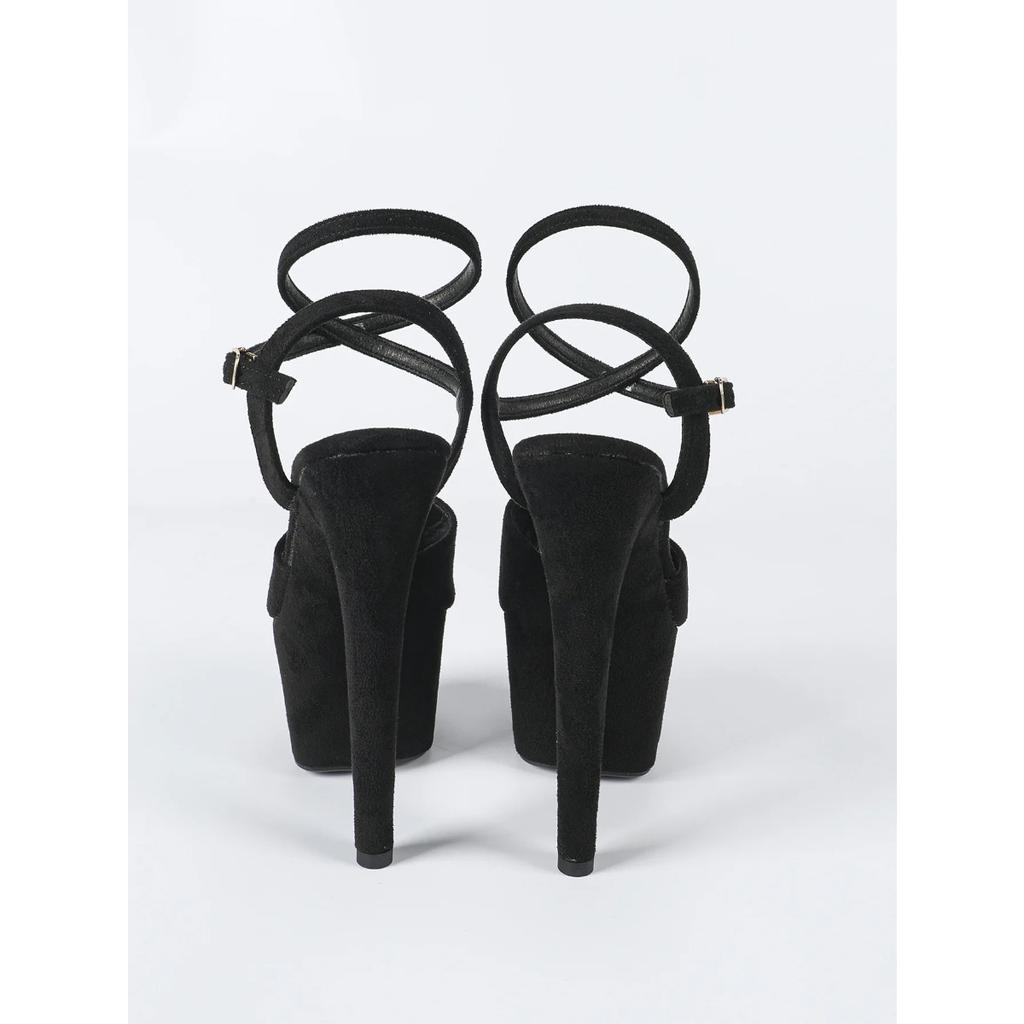 Женские сексуальные замшевые туфли для ночного клуба Pole Dance на очень высоком каблуке, модель LFD-181-Q36