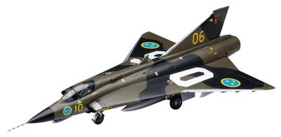 Hasegawa Шведские ВВС Draken Пластиковая модель PT41 1/48 J35F/J
