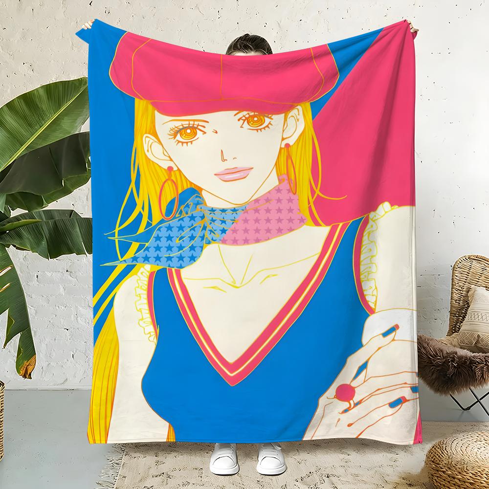 Manga P-Paradise Kiss Throw Flannel Throw Blanket,Bed Home Office Nap Blanket Travel,Camping,Picnic Blanket Soft Decor