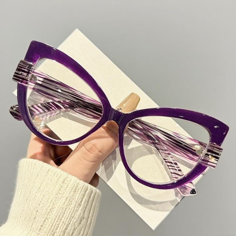 Vintage Large Frame Cat Eye Reading Glasses Woman Fashion Design Gradient Frame Presbyopic Glasses Diopter 0 To +4.0
