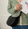 IELGY Spring/Summer Shoulder Fashion Simple Woman's Messenger Dumpling Bag Soft Leather Large Capacity New Moon Bag