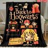 Back to Hogwarts Print Flannel Blanket, Soft Cozy Throw for Harry Potter Fans