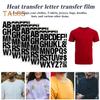 Iron On Letters Heat Transfer Letters Vinyl DIY Alphabets Iron-on Letter Patches for Sport Jerseys T-Shirts Slogan Printing