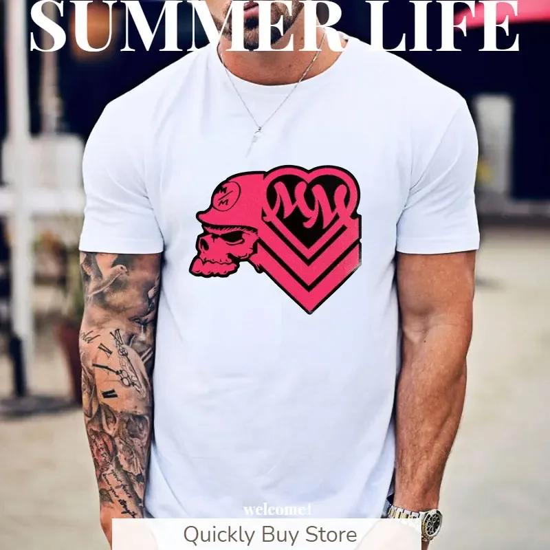 Футболки Metal Mulisha Skull Harajuku Army 100 Guaran Мужская одежда Мода Манга Женская блузка 2023 Женская футболка Y2k Графическая